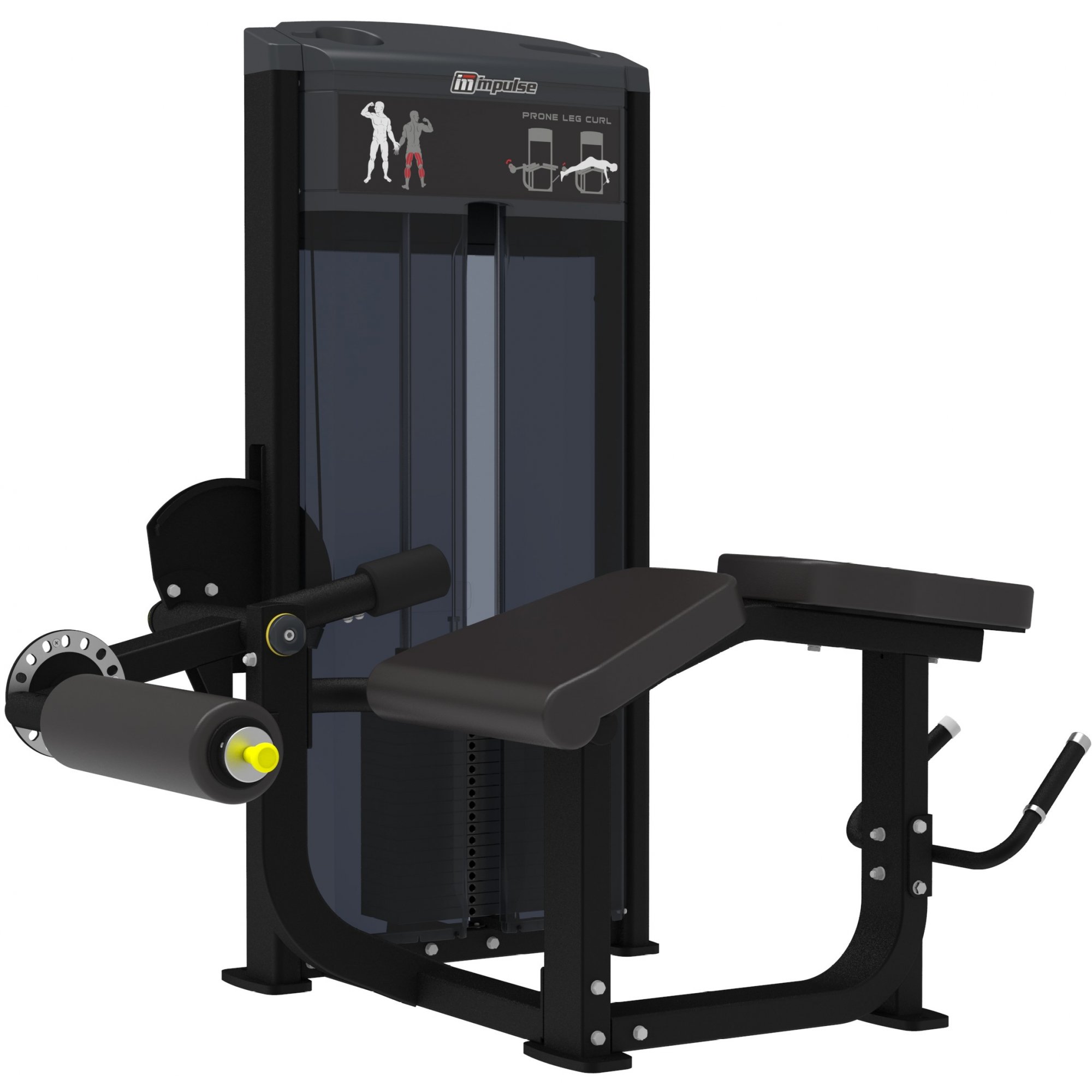 Impulse IF9321 сгибание ног лежа, профессиональный тренажер