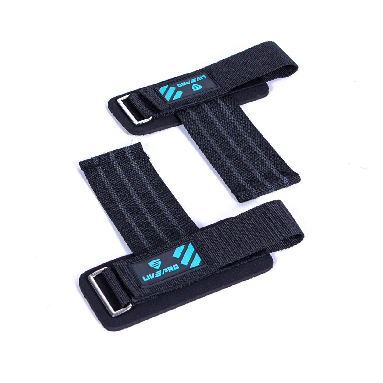 Накладки для хвата LIVEPRO Power Strap пара, черный/синий