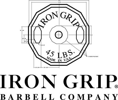 Гриф для аэробной штанги IRON GRIP хромированный