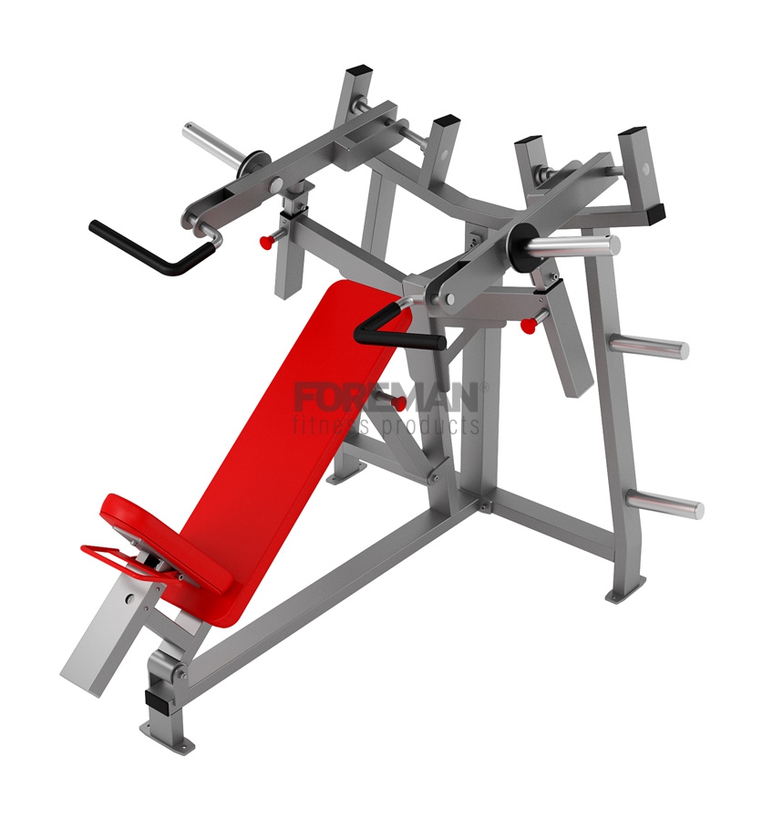 Наклонный жим от груди FOREMAN FG-611 красный/серый putty