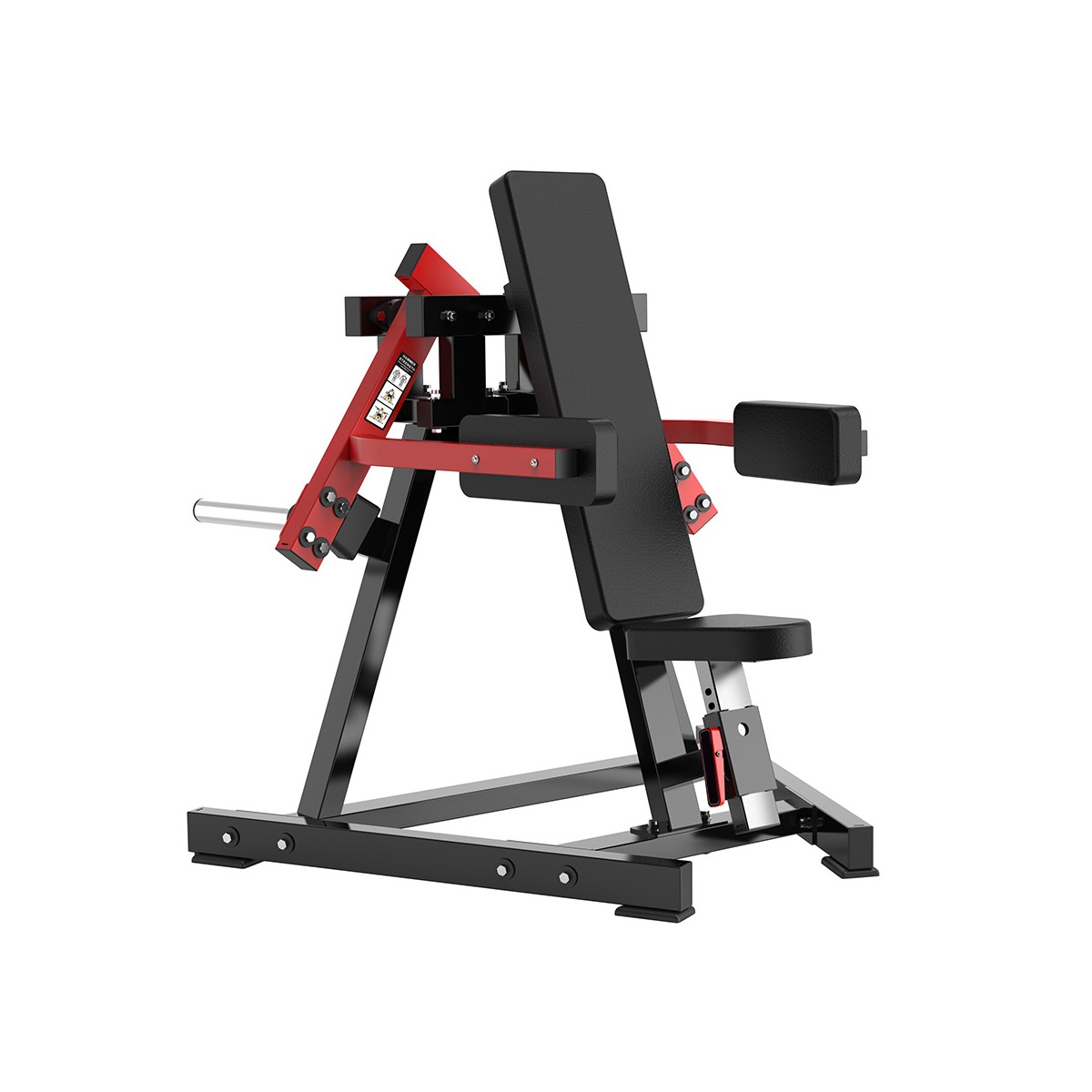 Дельт-машина на свободных весах Protrain PP158 (черно-красный)