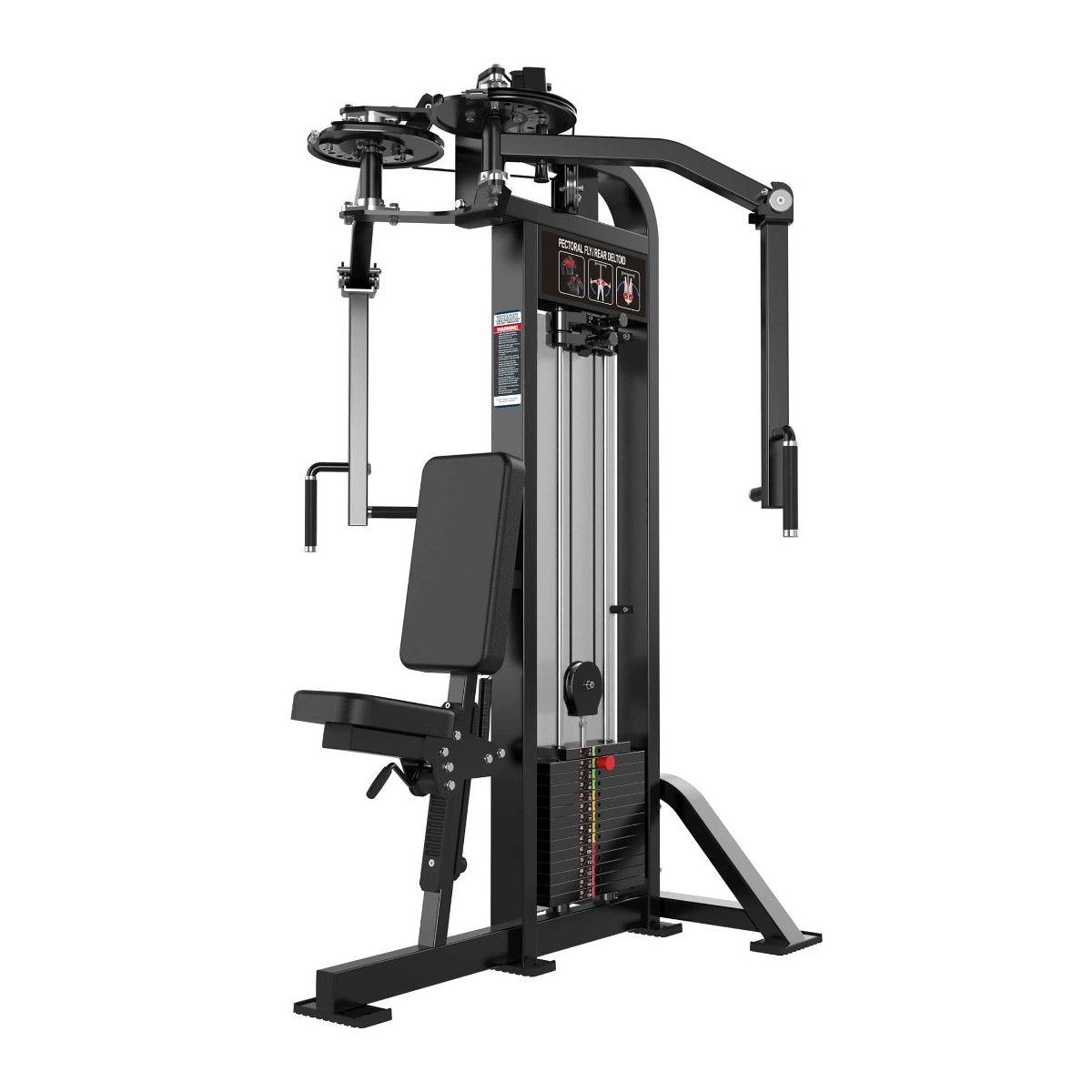 Баттерфляй/задняя дельта Protrain CP102 (пек дек) (полностью черный)