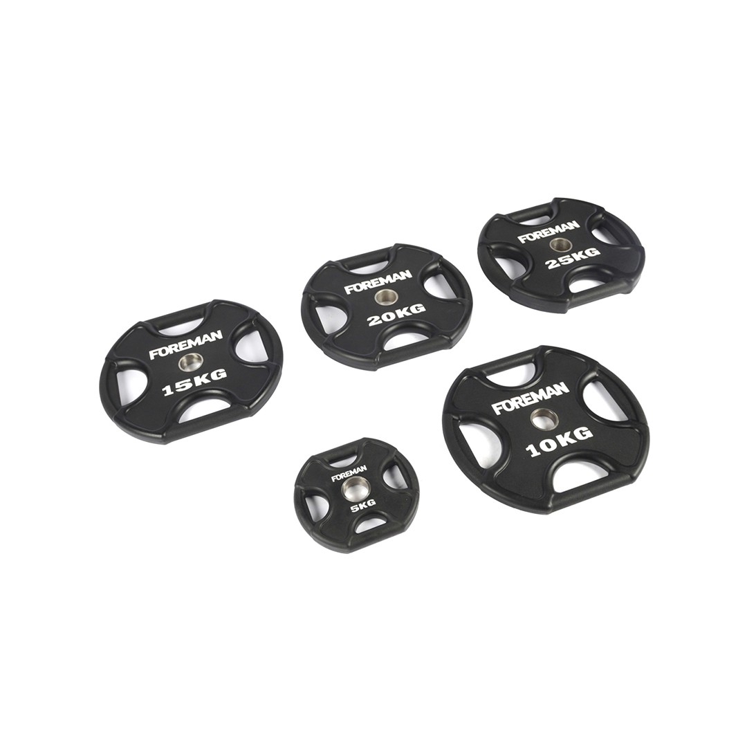 FOREMAN Диски уретановые черные x-training